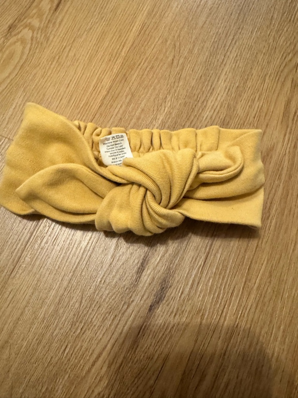 kate quinn Mustard Yellow Knotted Headband